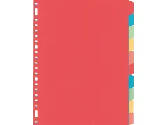 Tabbladen Kangaro A4 23-gaats PE410M 10-delig assorti karton