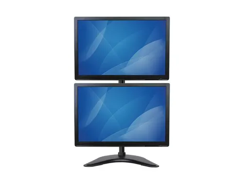 Dual-Monitor Standaard Verticaal 2 schermen Zwart