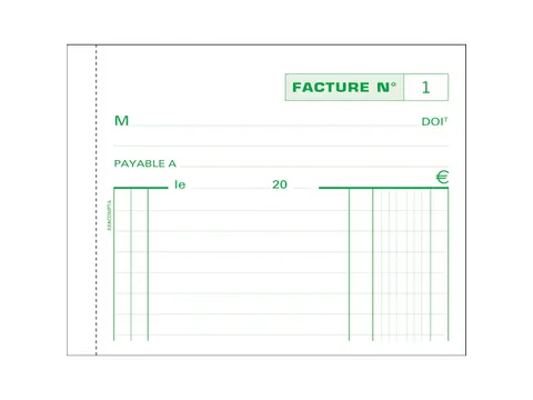 Manifold Factuur 10, 5x13,5cm 50 dupli