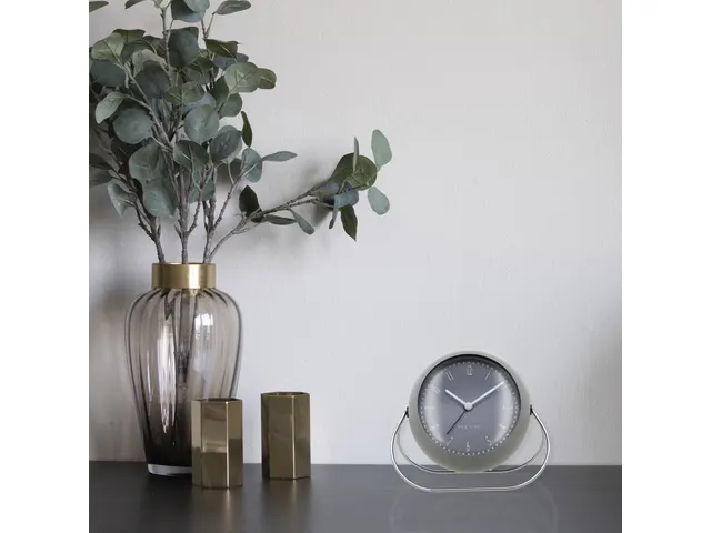 Wekker NeXtime Bubble alarm clock 11x8cm grijs metaal