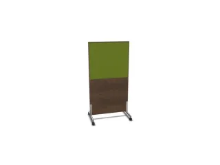 scheidingswand,HxB 1545x800mm,NV bruin hickory,BN7048-groen - 1