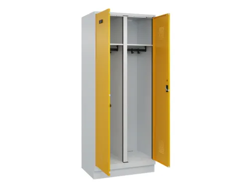 locker voor scheiding van kleding,HxBxD 1950x800x500mm,2vak