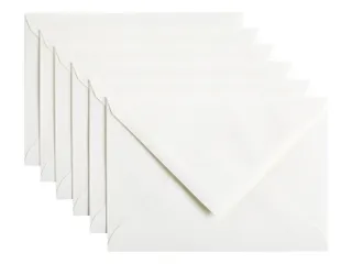 Envelop Papicolor C6 114x162mm Hagelwit Gegomd - 1