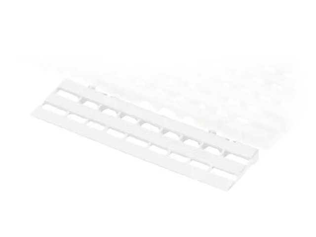 Randlijst Hd-pe Lxbxh 400x110x25mm Wit