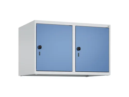 opzetkast,v. locker,2vak.,vak B 400mm,HxBxD 500x800x500mm,draaigrendel