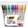 Balpen Bic Cristal large multicolour assorti etui à 15 stuks
