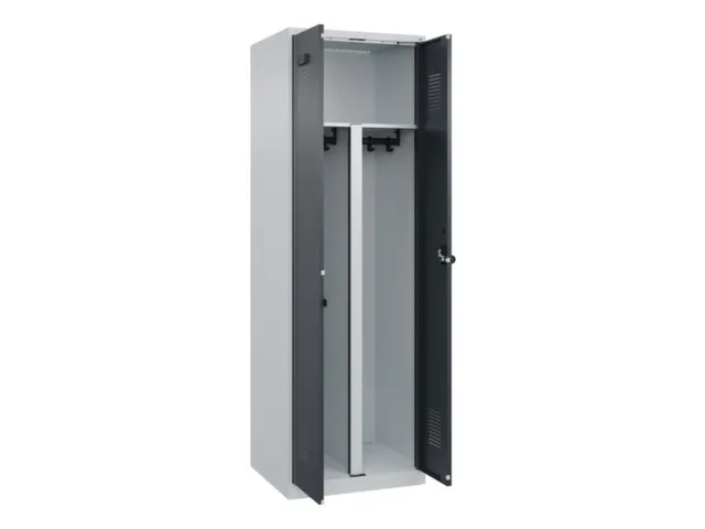 PBM-locker,HxBxD 1850x600x500mm,2vak,vak B 300mm,draaigrendel