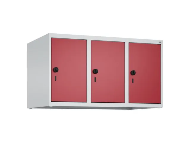 opzetkast,v. locker,3vak.,vak B 300mm,HxBxD 500x900x500mm,vleugeldeur
