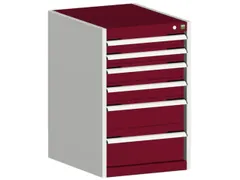 ladekast HxBxD 800x525x650mm 6laden romp RAL7035 front RAL3004