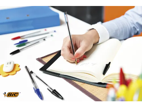 Balpen Bic Cristal medium blauw doos à 90+10 gratis