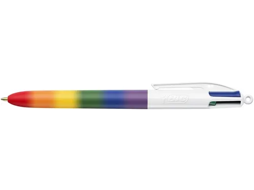 4-Kleuren balpen Bic regenboog medium assorti