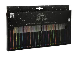 Gelpennen Craft ID glitter set à 24 kleuren - 2