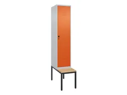locker voor scheiding van kleding,HxBxD 2120x400x815mm,1vak