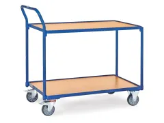 Lichte Tafelwagens 2742 300kg 2 Etages 1000x600mm Houten Plaat