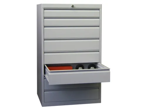 ladekast HxBxD 1200x715x600mm 8laden slot RAL7035 front RAL7035