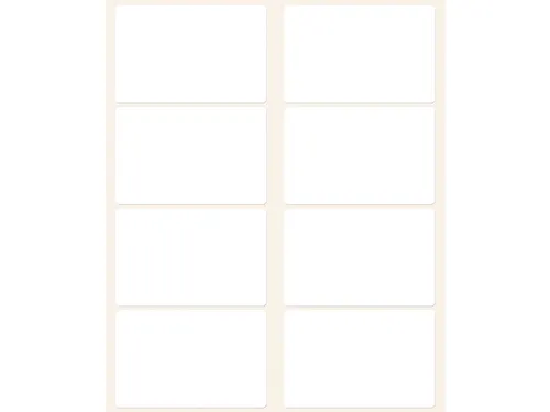 etiket Zweckform 54x35mm wit pakje a 224 etiketjes