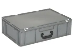 Euronorm Koffer Hxlxb 180x600x400mm 33l 1 Handgreep Grijs
