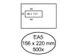 Envelop Hermes EA5 156x220mm venster links 40x110mm zelfklevend