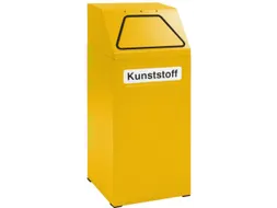 Afvalverzamelaar Vuurremmend 65 Liter 970X405X380Mm Binnenbak Geel