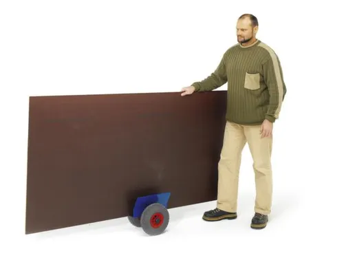 Platenroller 200kg Laadvlak Lxb 320x60mm Massief Rubber Banden