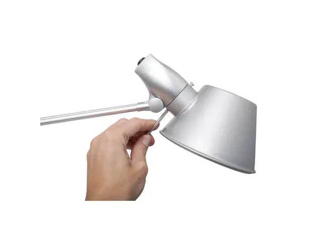 Bureaulamp MAUL Rock LED voet zilvergrijs