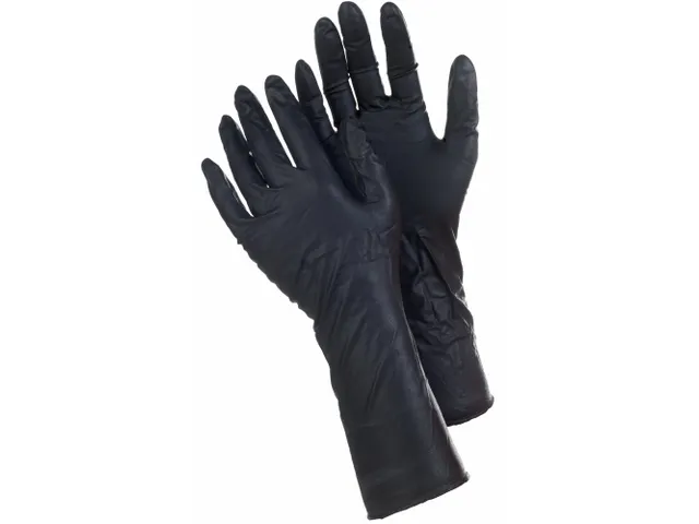 Tegera 849 nitril wegwerphandschoenen zwart maat 11, per 50 stuks