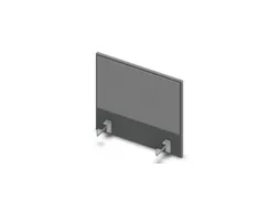 opzetpaneel bureau aanbouw zijkant MS-donkergrijs BN8078-grijs 600mm