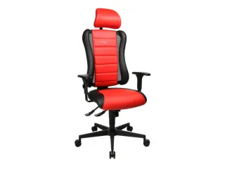 Topstar Bureaustoel Sitness Racer RS Hoofdsteun Zwart Rood - 1