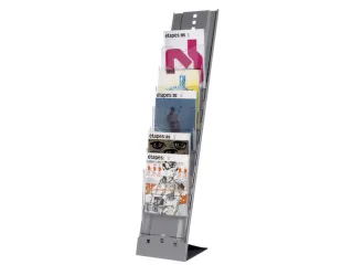 vouwbaar folderrek,HxBxD 1150x250x360mm,v. 7xDIN A4 - 1