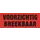 Etiket 50x130mm Oranje Voorzichtig Breekbaar Rol 500 Stuks