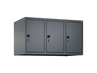 opzetkast,v. locker,3vak.,vak B 300mm,HxBxD 500x900x500mm,vleugeldeur - 1