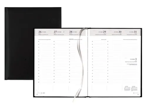 Agenda 2027 Quantore week 7dagen/2pagina's A5 4-talig zwart