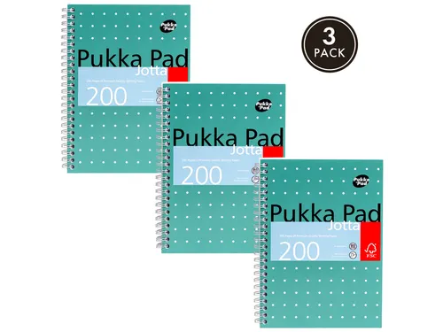 Notitieboek Pukka Jotta A5 lijn 100vel/200pag 80 gram groen