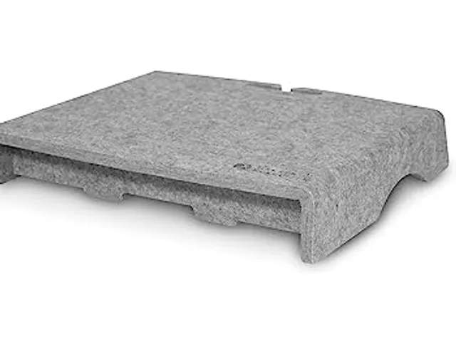 BNEQR50CLGY BAKKER Q-riser 50 Circular Monitorstandaard Grijs