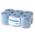 Poetsrol midi blauw recycled 2-laags 20 cm 6 x 135 meter in folie