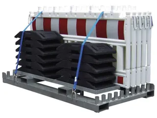 set afzethekken,10hekelementen,11voetplaten,HxL 1250x2250mm,kunststof - 1