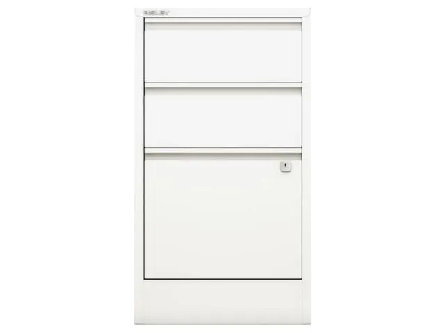 hangmappenkast HxBxD 672x413x400mm 2laden 1hangmappenframe wit