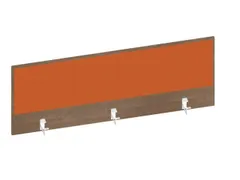 baliepaneel,v. bureau,aanbouw achter,B 1400mm,NT-cherry,BN3012-oranje