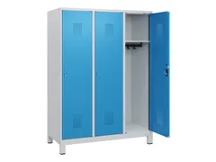 schoollocker,HxBxD 1630x1200x500mm,3vak,vak B 400mm,cil.-slot,voeten
