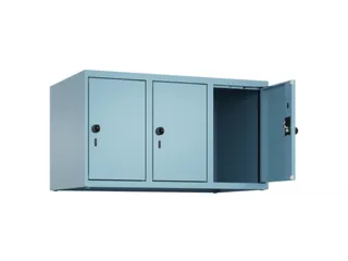 opzetkast,v. locker,3vak.,vak B 300mm,HxBxD 500x900x500mm,draaigrendel - 1