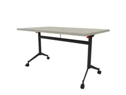 klaptafel,HxBxD 750x1400x800mm,hoekig,T-voet donkergrijs,ovale buis