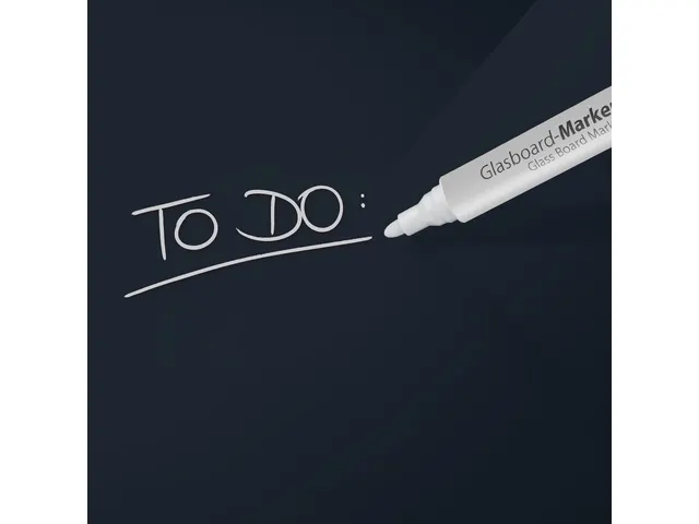 Glas/magneetbord Xl Sigel 100x100 Zwart