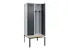 locker met bank,voor scheiding van kleding,HxBxD 2120x800x815mm,2vak