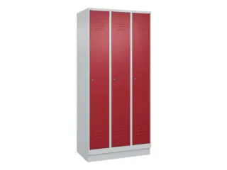 locker,HxBxD 1950x900x500mm,3vak,vak B 300mm,cil.-slot,sokkel - 1