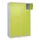 lockerkast,HxBxD 1850x1200x500mm,4x5vakken,vak B 300mm,cil.-slot