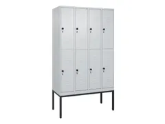 dubbeldekse locker,HxBxD 2120x1200x500mm,4x2vak.,vak B 300mm