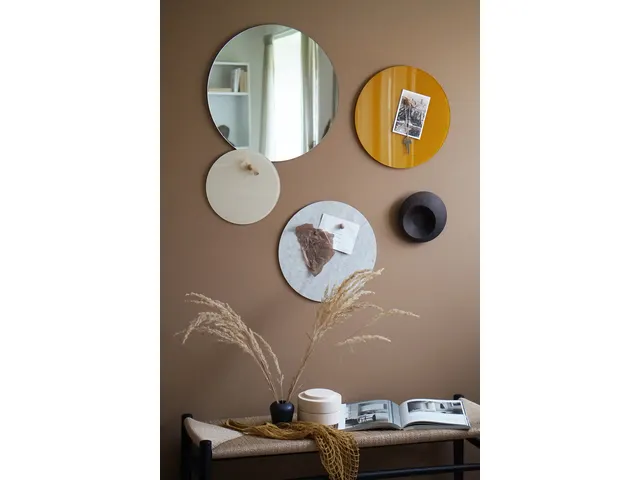Glasmagneetbord Naga rond 45cm spiegel