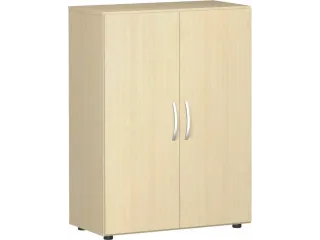 kantoorkast openslaande deuren HxBxD 1104x800x420mm hout esdoorn - 1