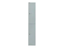 Garderobekast 1802x305x457mm 1x2 Vakken Plaatstaal Lichtgrijs