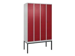 locker voor scheiding van kleding,HxBxD 2120x1200x500mm,4vak